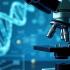 Microscoop toont dubbele helix structuur van DNA.