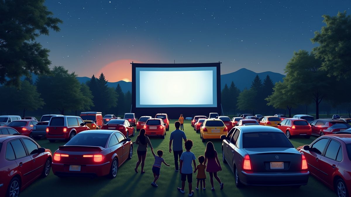 Moderne Drive-In bioscoop ervaring