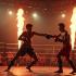 Muay Thai beoefenaars tijdens de viering van Wereld Muay Thai Dag