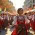Onafhankelijkheidsdag in Bulgarije met traditionele dansen