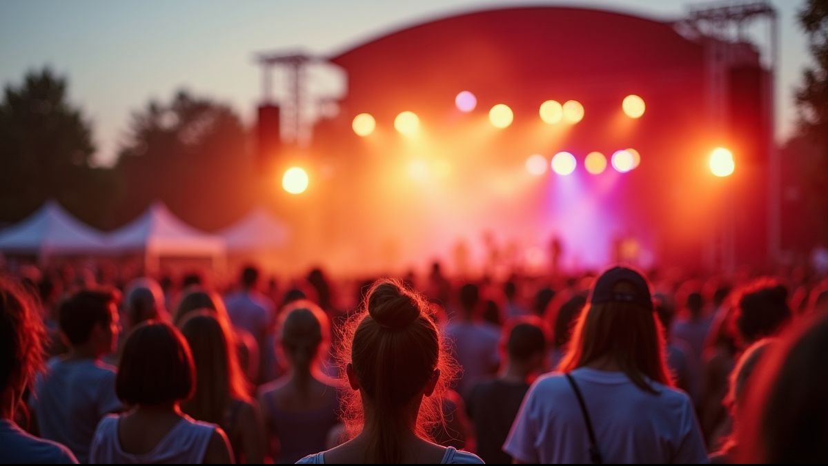 Openluchtconcert in België
