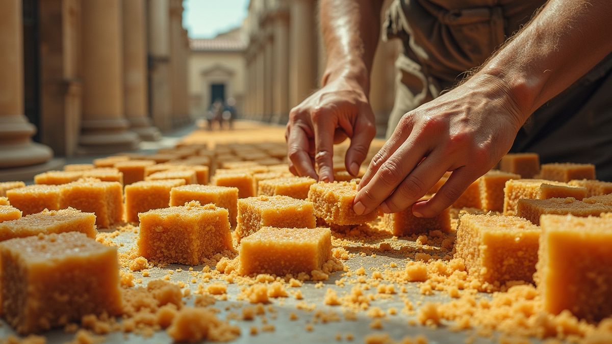Oude Romeinen en nougat maken