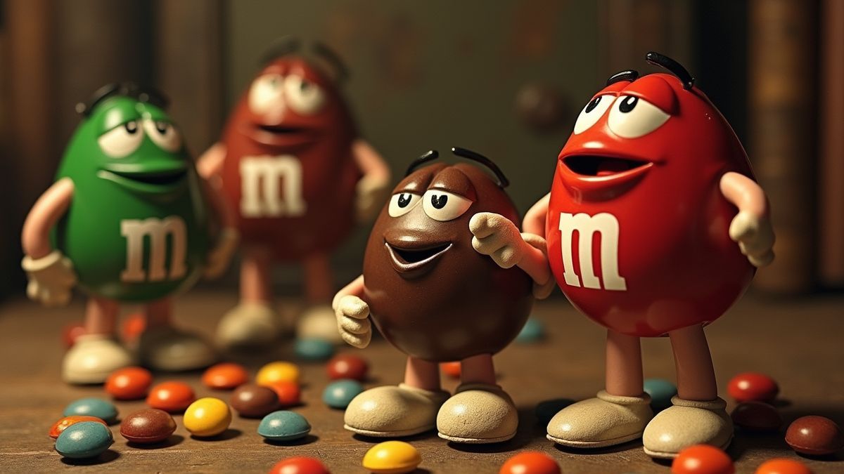 Oude verpakking van M&M's