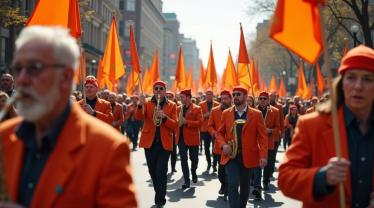 Parade ter gelegenheid van de Slag bij de Boyne