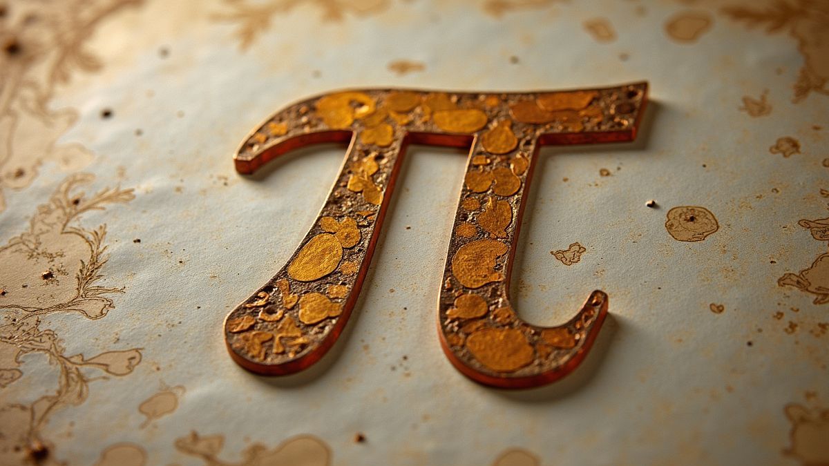 Pi-symbool met datum 14 maart