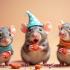 Schattige huisdieren gevierd op Wereld Rat Dag