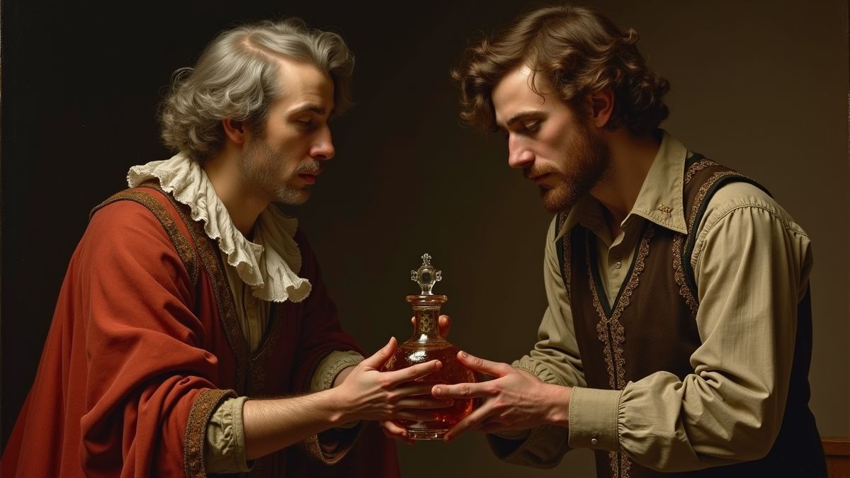 Schilderij van Italiaanse herbergierster tijdens Renaissance