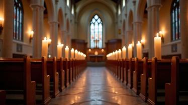 Rustig landschap in Vlaanderen op Stille Zaterdag