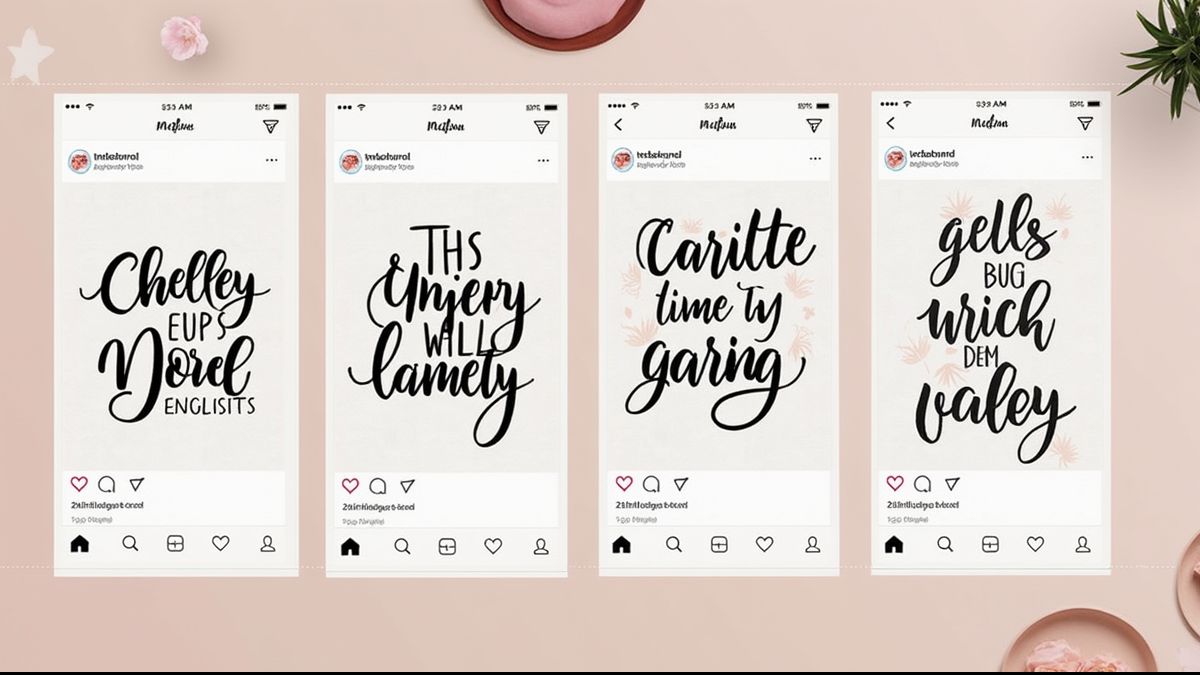 Sociale media kalligrafie-inspiratie