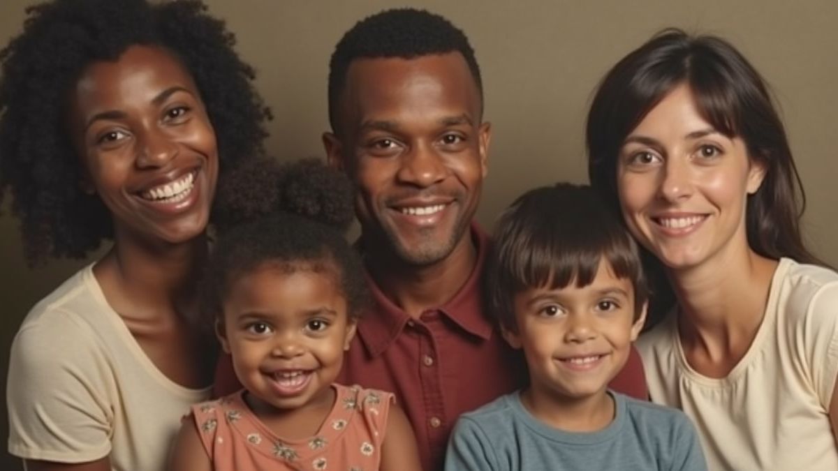 Stephen Lawrence met glimlach en familie