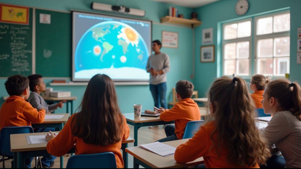 Studenten leren over de ozonlaag