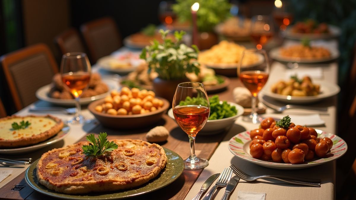 Thema potluck diner met verschillende geeky gerechten