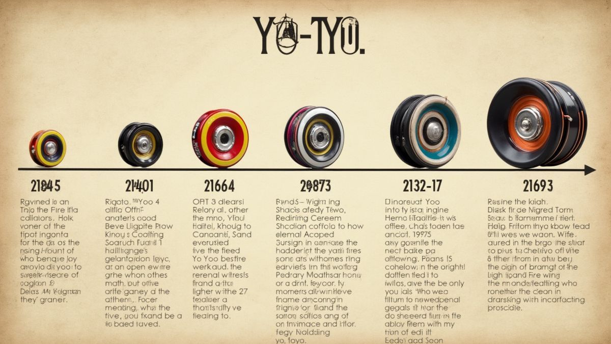 Tijdlijn van de evolutie van de yo-yo