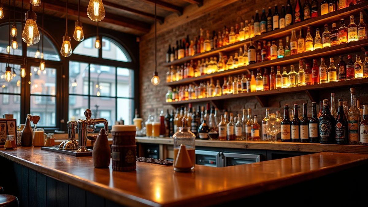 Traditionele Belgische bierbar met diverse opties