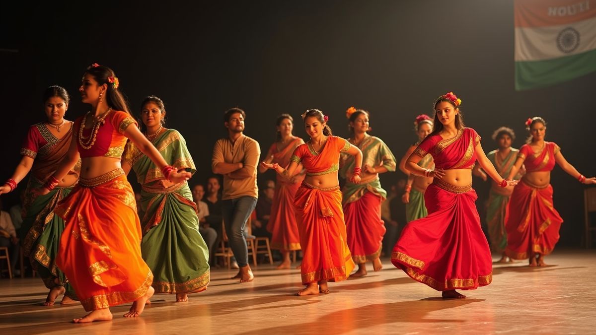 Traditionele Indiase dansvoorstelling