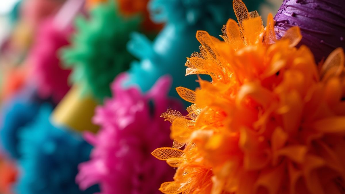 Traditionele Mexicaanse piñata's met levendige kleuren.