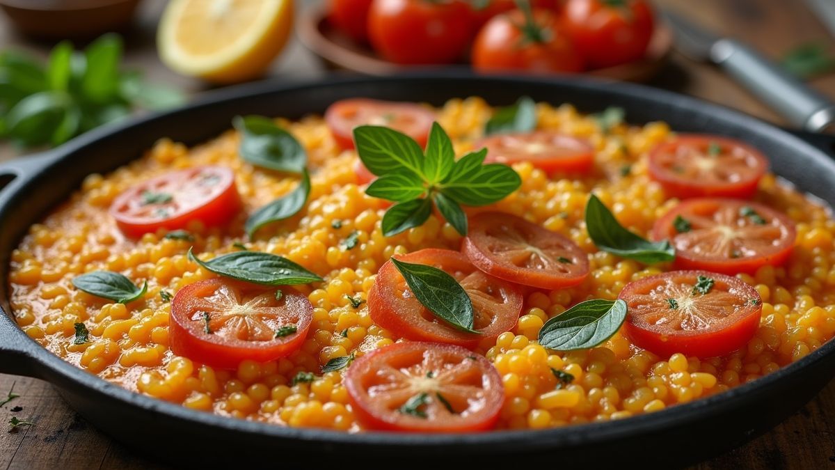 Traditionele Spaanse maaltijd met paella en tapas