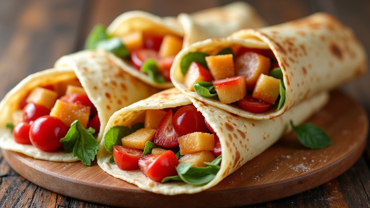 Verschillende crêpes gevuld met zoete en hartige ingrediënten