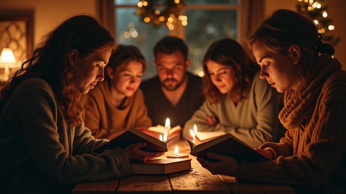 Verschillende mensen lezen samen in een gezellige atmosfeer
