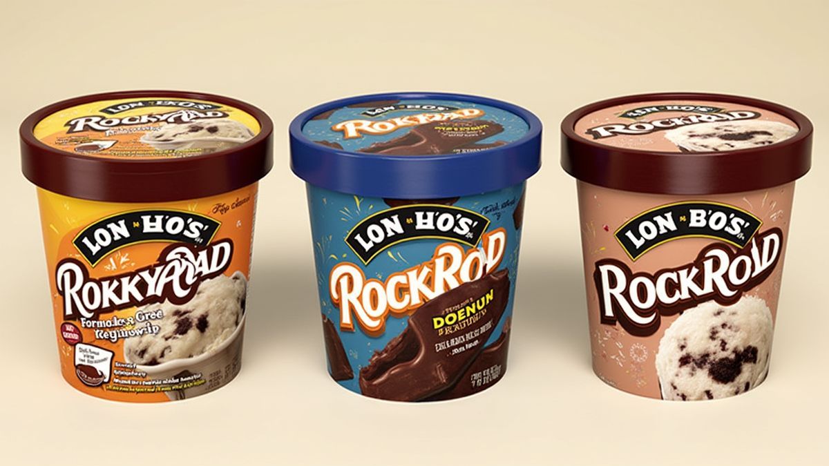 Verschillende merken Rocky Road ijs