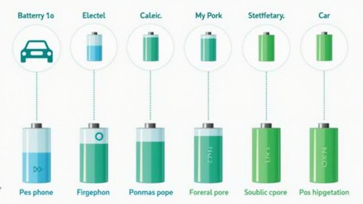 Verschillende soorten batterijen gebruikt in ons dagelijks leven.