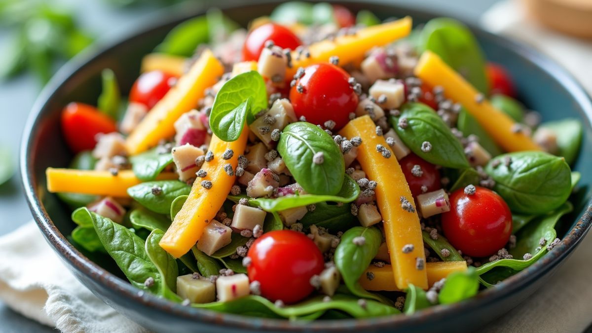 Verse salade met chiazaad