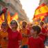 Vibrante viering van de Nationale Feestdag in Spanje