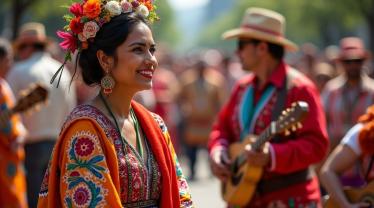 Romani muzikanten vieren hun cultuur.