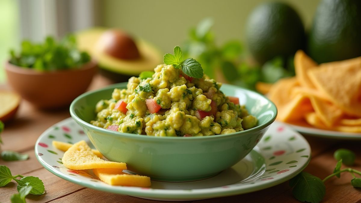 Vier Avocado Dag met vrienden en guacamole