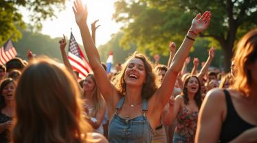 Vierden mensen de vrijheid tijdens Bevrijdingsdag in Nederland