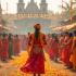 Viering van Shivaji Jayanti met traditionele dans
