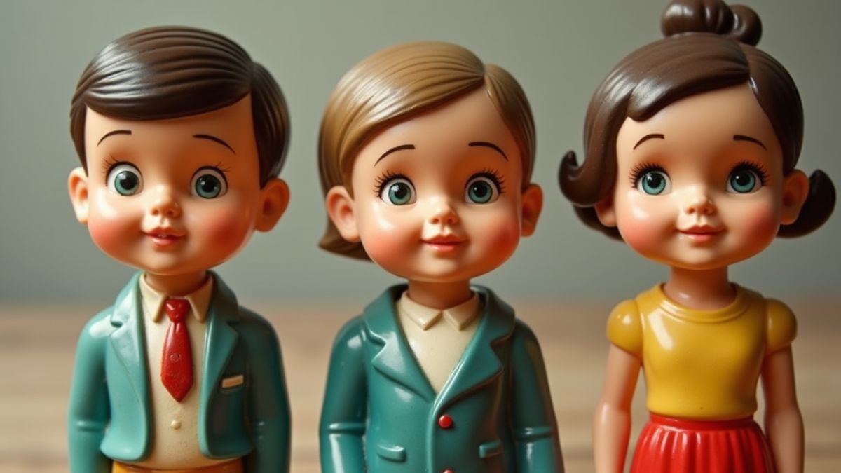Vintage bobbleheads uit de jaren 60