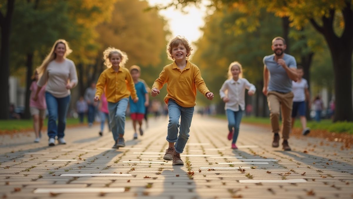 Volwassenen die genieten van kinderlijke spelletjes