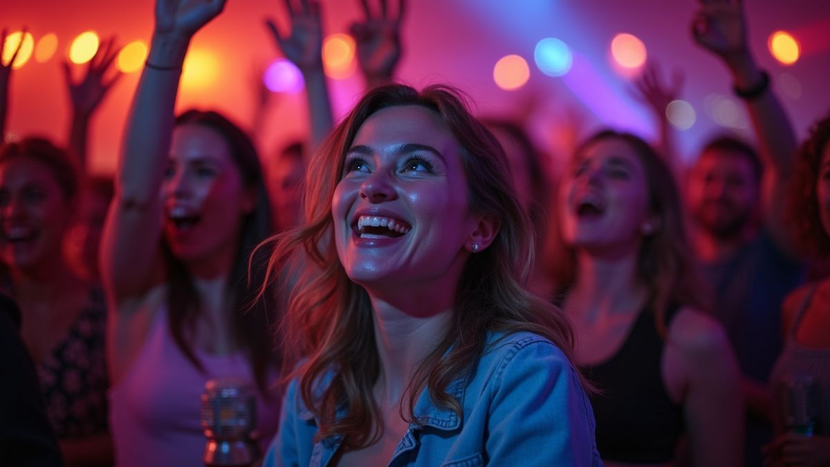 Vrienden genieten van een karaoke avond.