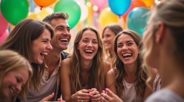 Cartoonachtige winderigheid op kleurrijke achtergrond