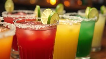 Vrolijk samenzijn met kleurrijke margarita's