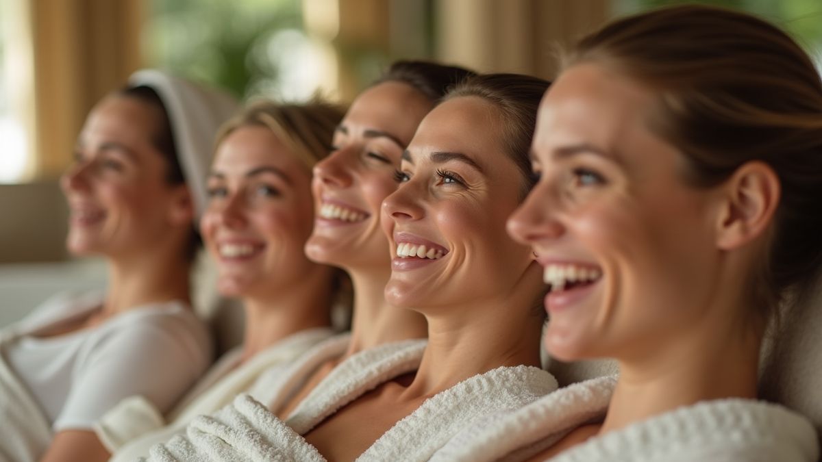 Vrouwen die genieten van een spa-dag samen