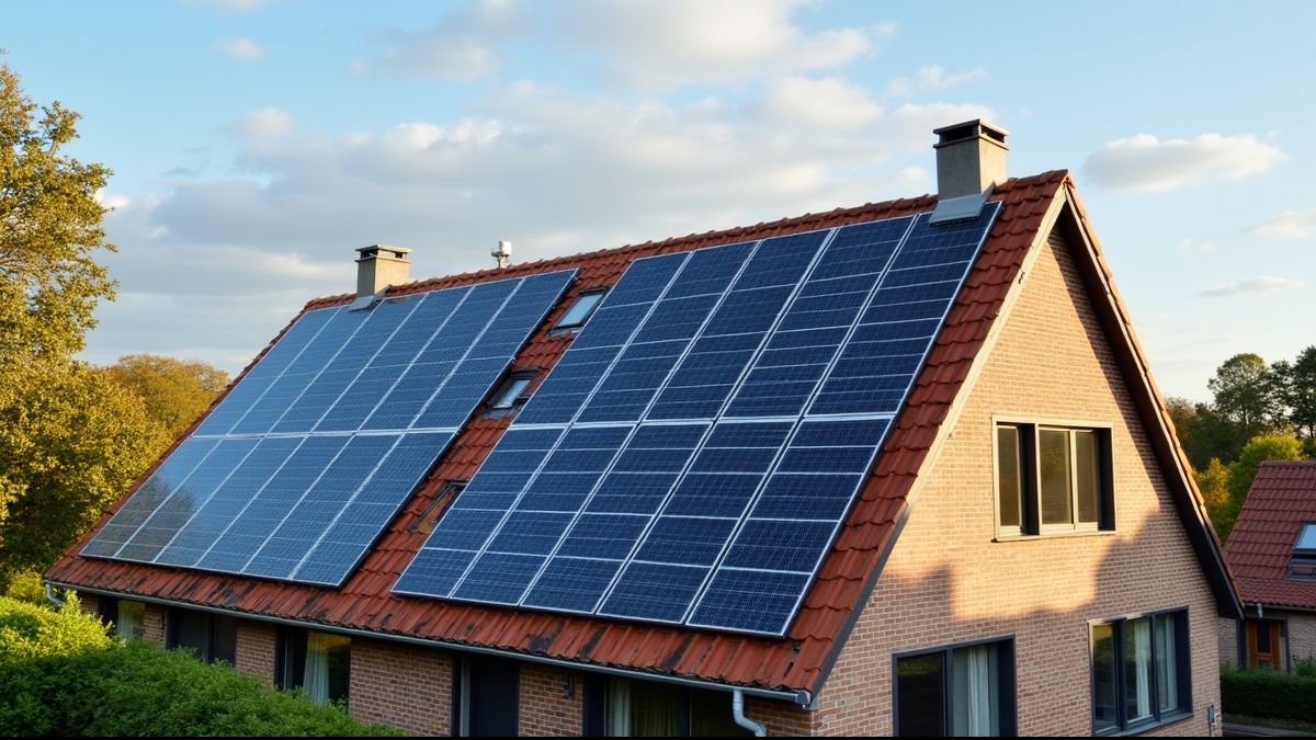 Zonnepanelen op daken in België